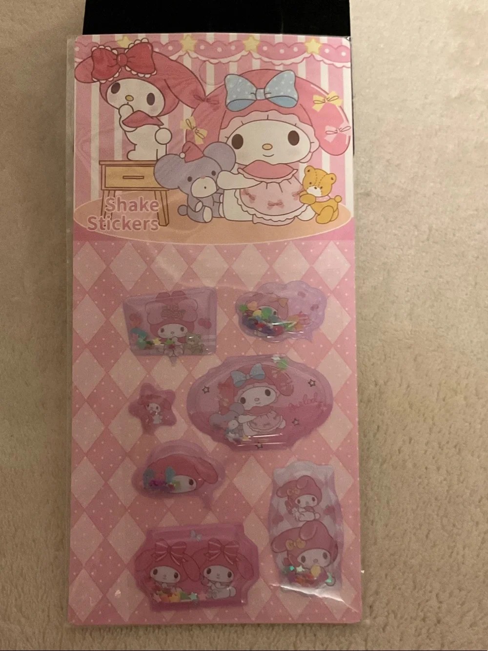 My Melody Pink Shake Sticker Set by Sanrio - Cute Kawaii Pack